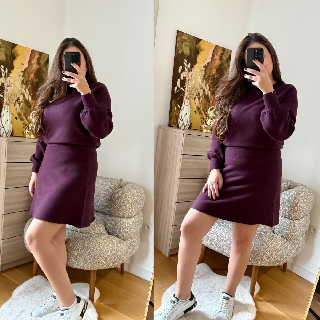 Ensemble Jupe & Pull Prune
