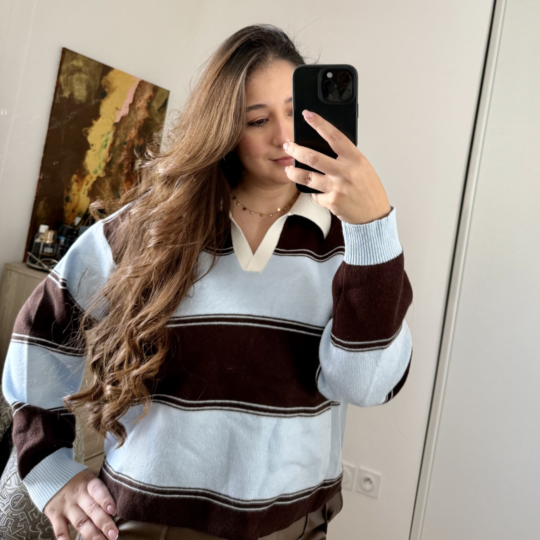 Polo Choco Rayures Bleues