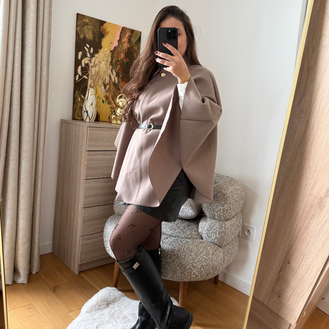 Cape Elégance Ceinture Taupe