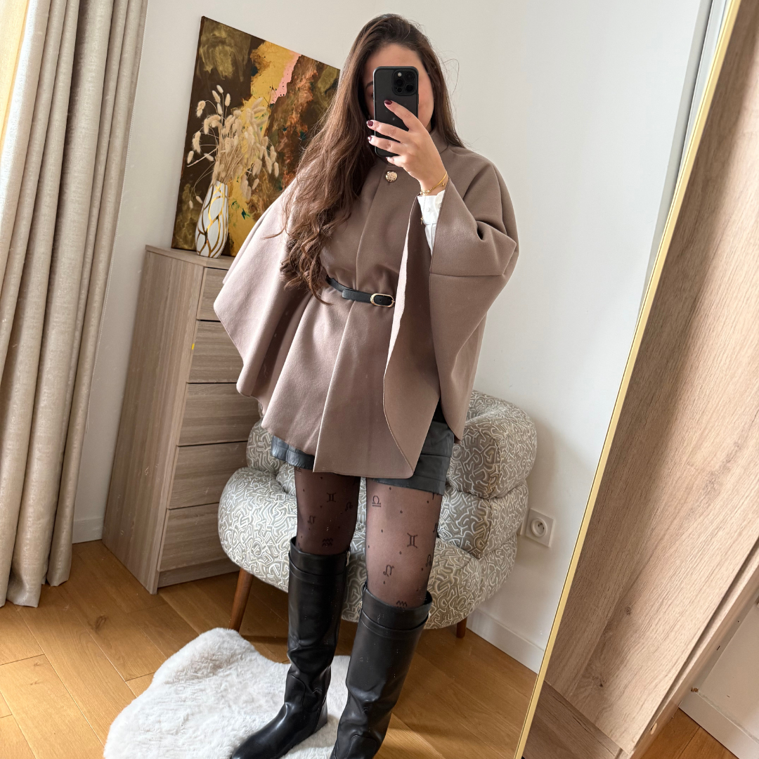 Cape Elégance Ceinture Taupe