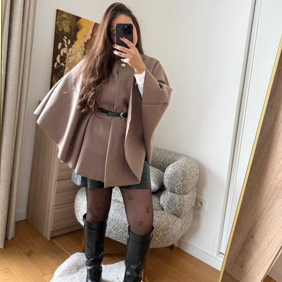 Cape Elégance Ceinture Taupe