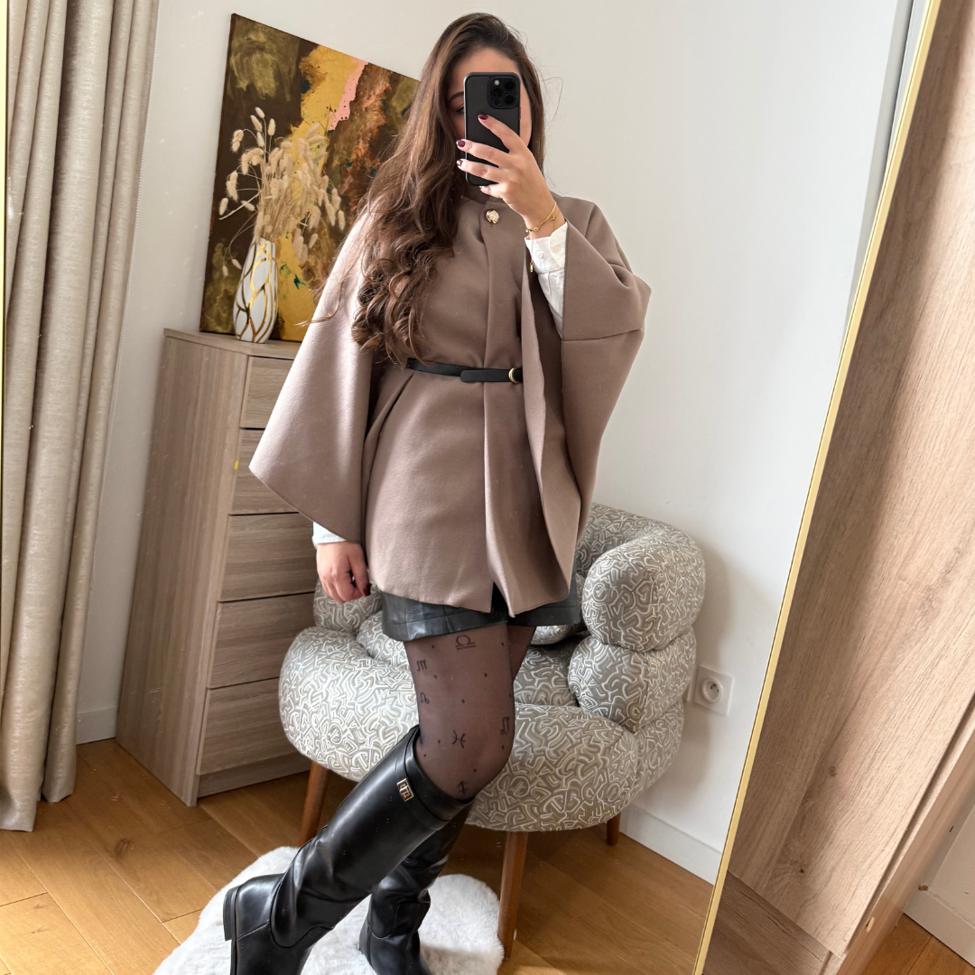 Cape Elégance Ceinture Taupe